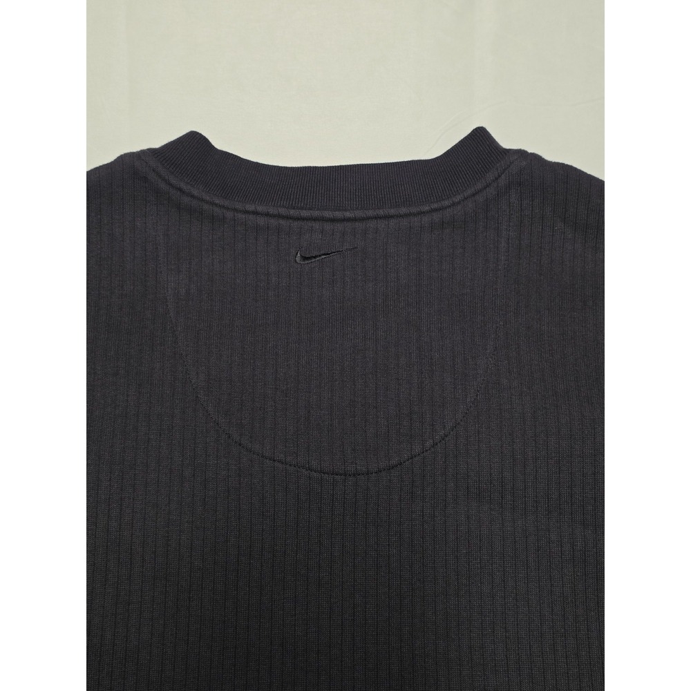 VINTAGE Nike Golf Vest Mens XL Black Ribbed 100% Cotton Logo 90s Y2K - Picture 6 of 7